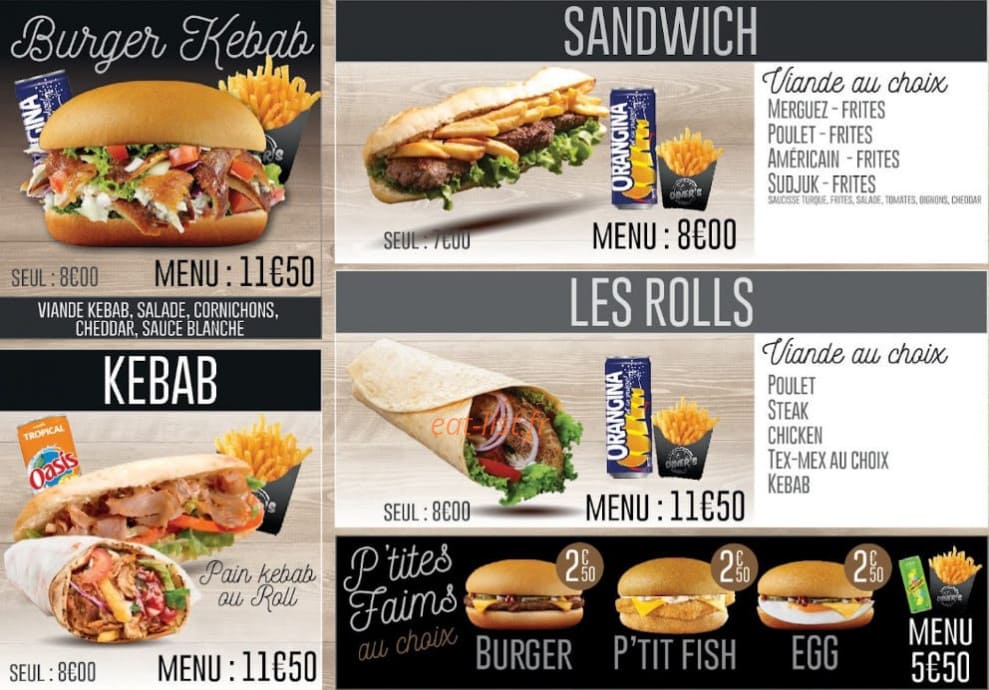 Grill Diner's — carte page 2