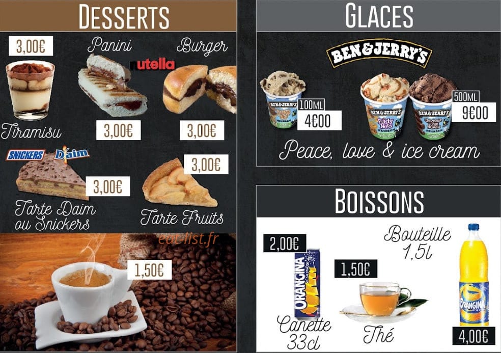 Grill Diner's — carte page 6