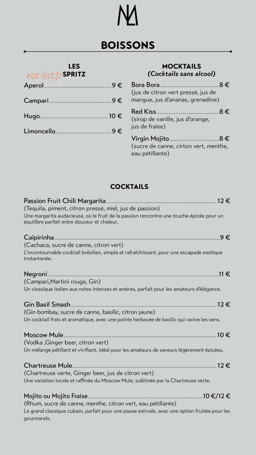 La Mandoline — carte page 4