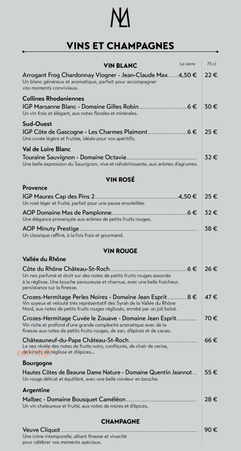La Mandoline — carte page 6