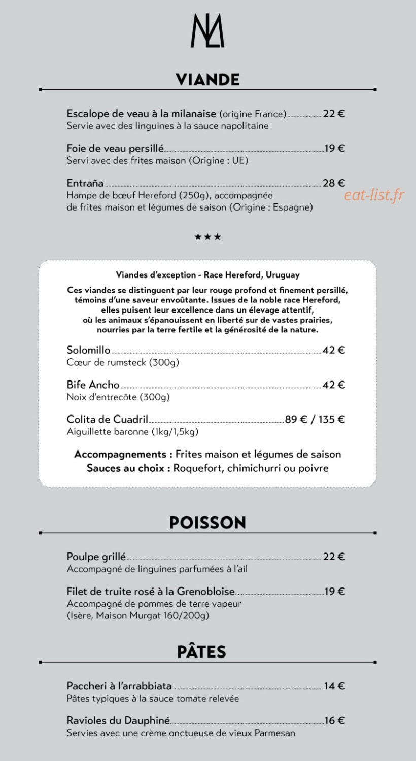 La Mandoline — carte page 2
