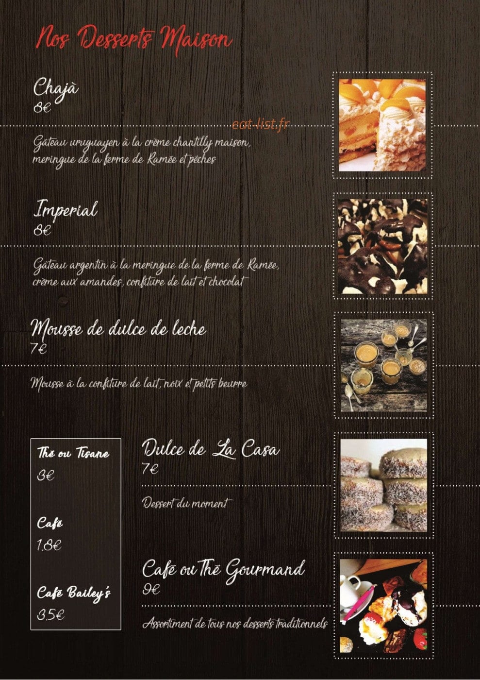 Las Brasas — carte page 7