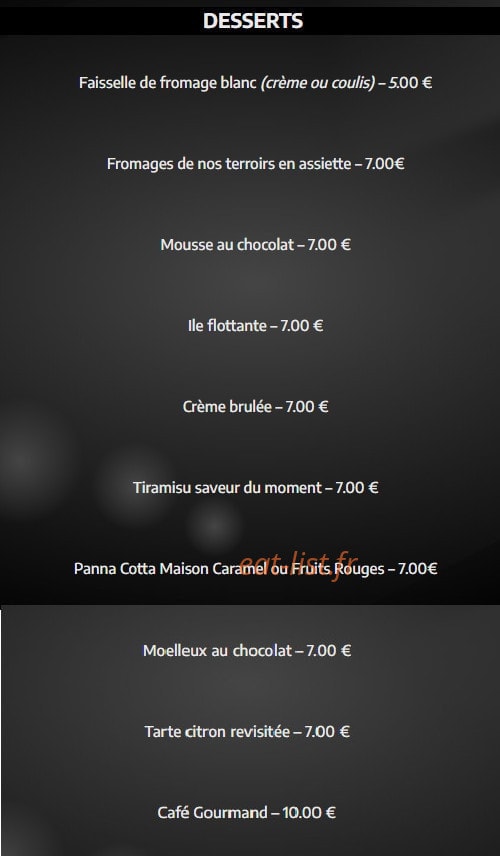 Le Must — carte page 4