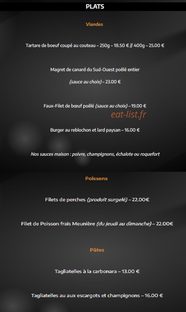 Le Must — carte page 2
