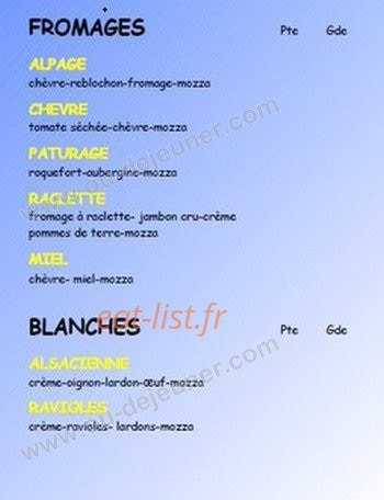 Nacho pizza — carte page 3