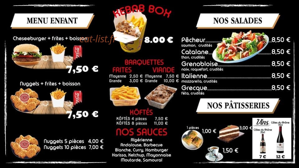 Station Kebab — carte page 2