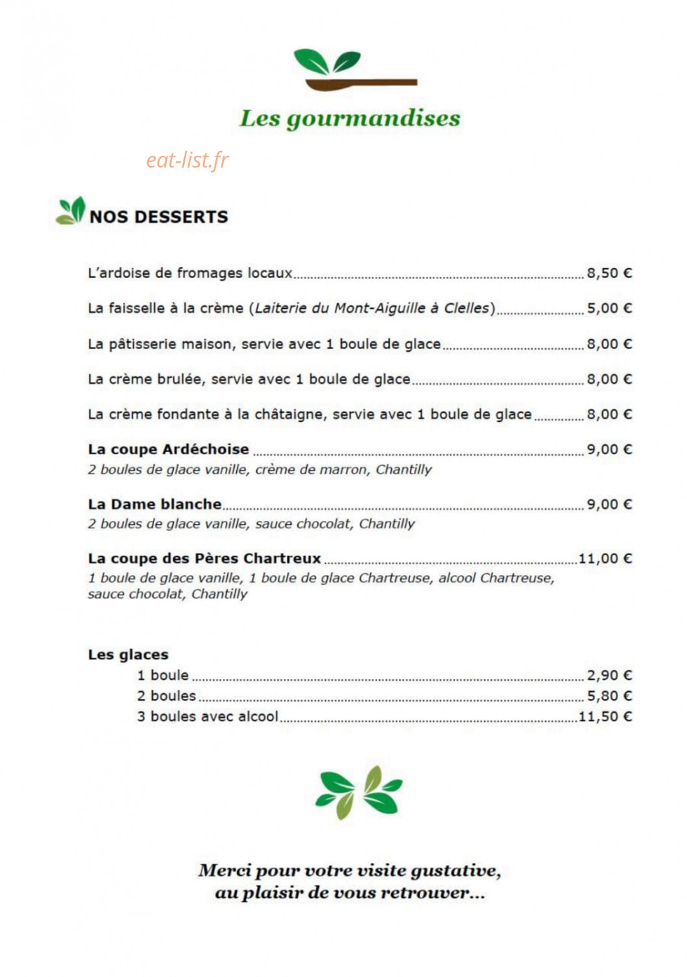 Au Gai Soleil Du Mont-aiguille — carte page 5