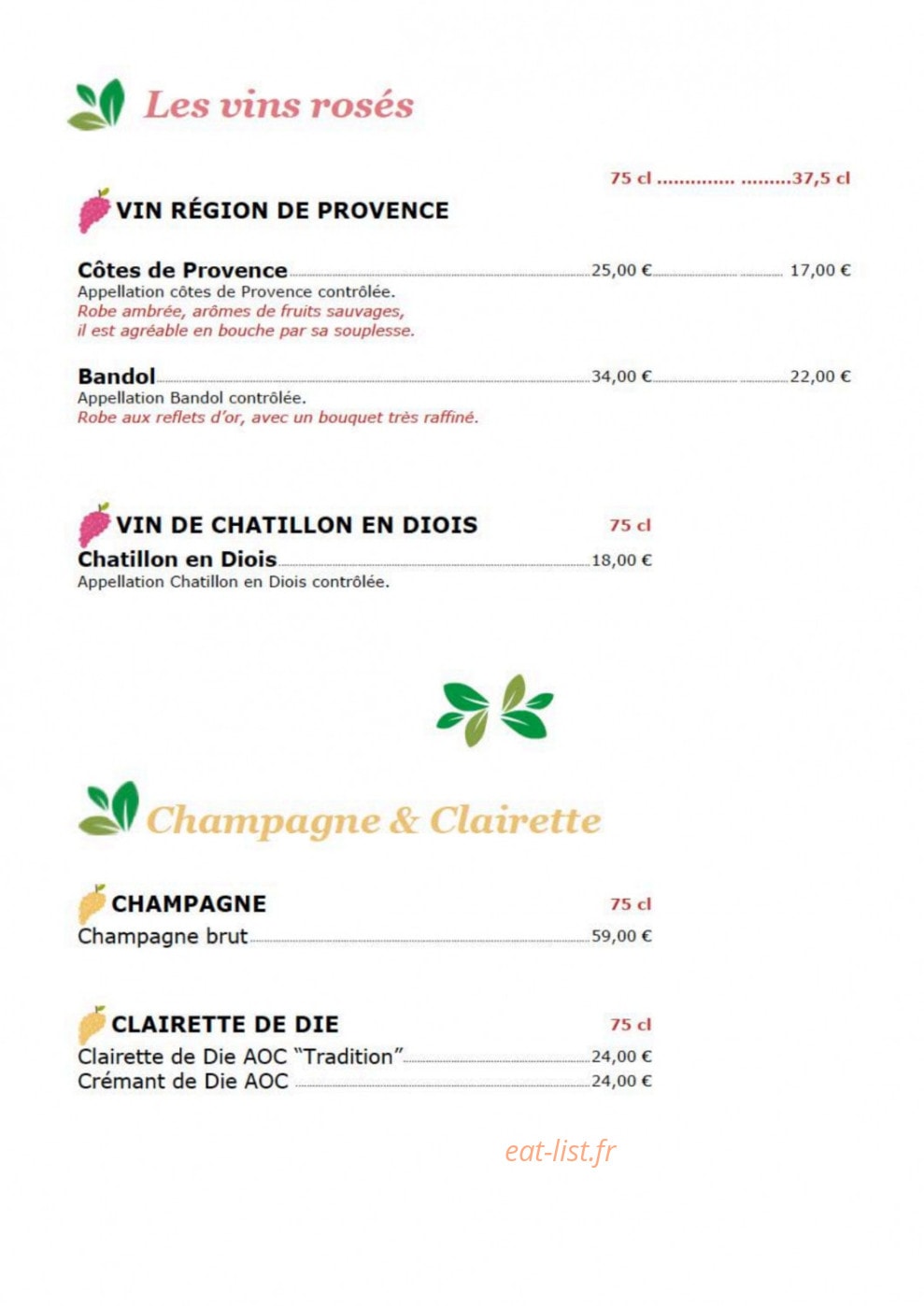 Au Gai Soleil Du Mont-aiguille — carte page 10