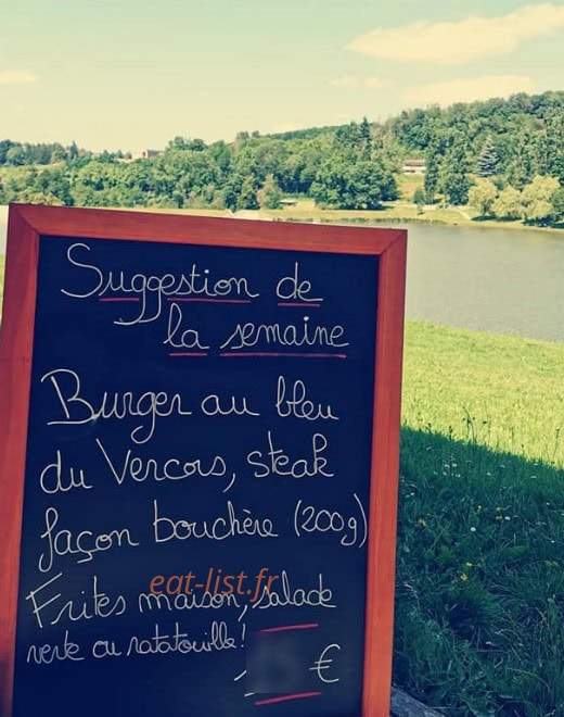 Brasserie du lac — carte page 1