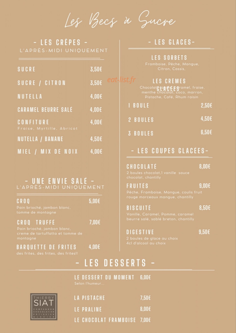 La Guinguette du Lac — carte page 2