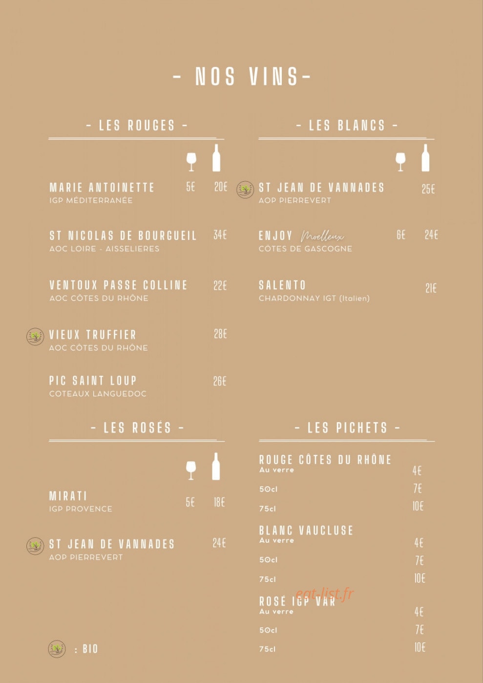 La Guinguette du Lac — carte page 5