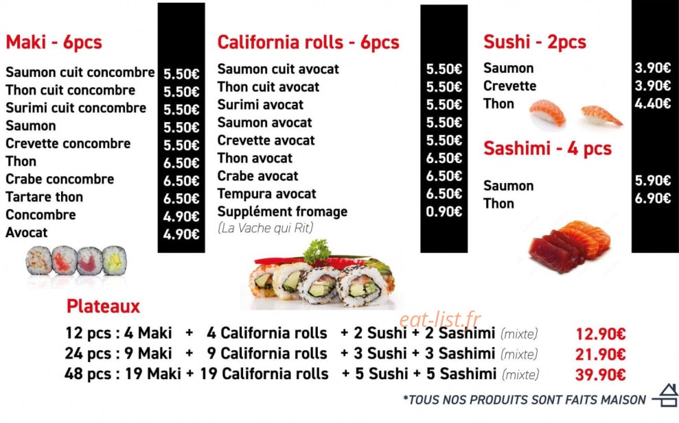 Akami Sushi — carte page 3