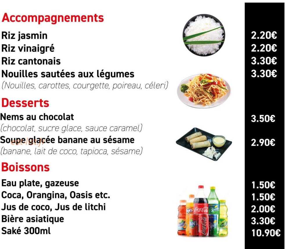 Akami Sushi — carte page 2