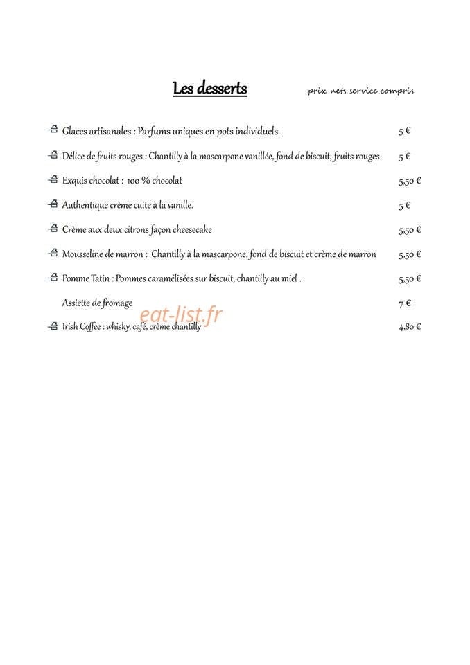 Aux dix Vins — carte page 5
