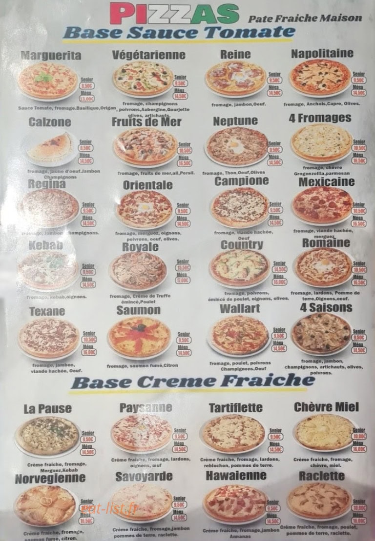 Burger One — carte page 2