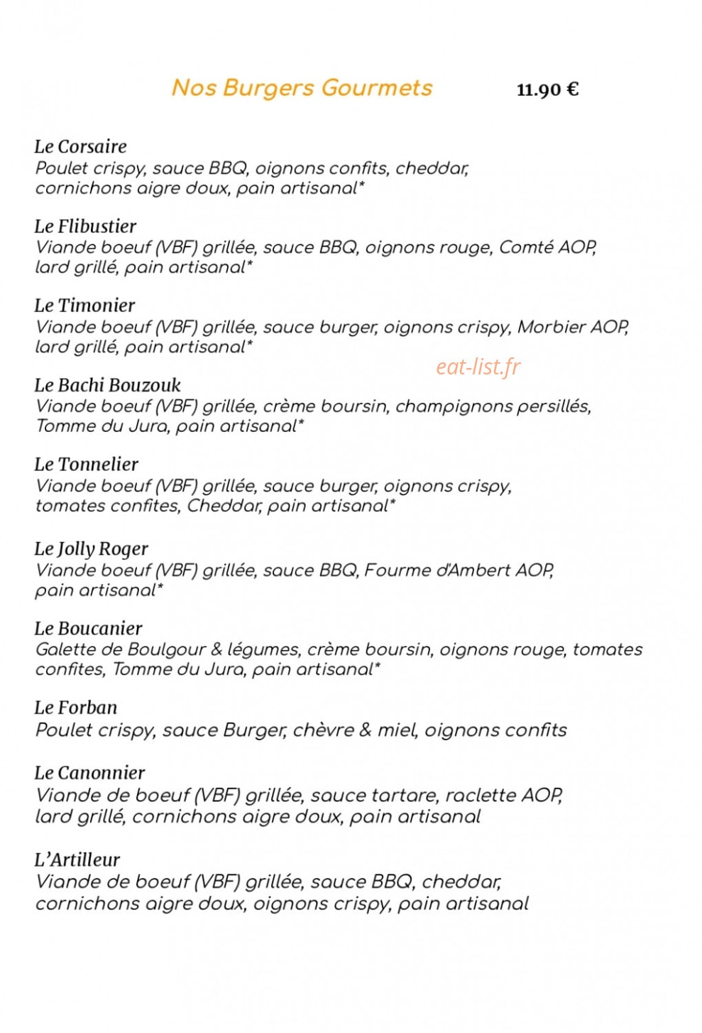 La Cargaison — carte page 1