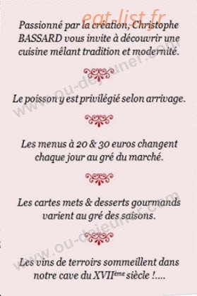 Carte et menu de La Comédie à Lons le Saunier — Les plats