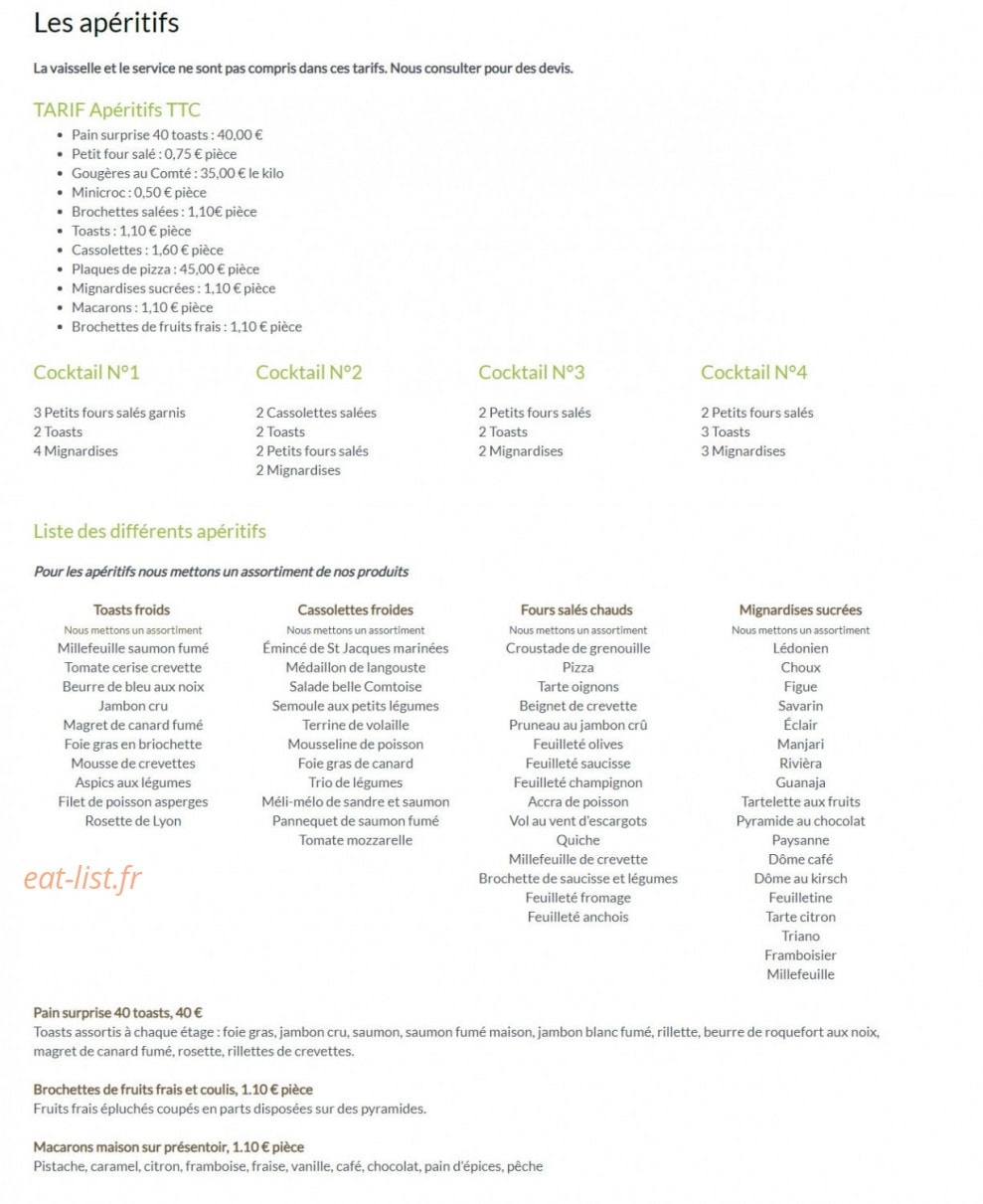 La Menthe Sauvage — carte page 1