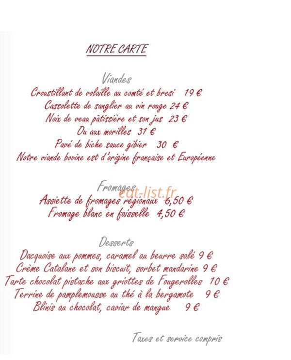 Le Grain de Sel — carte page 3