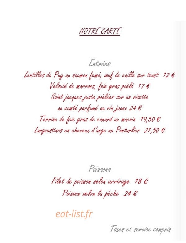 Le Grain de Sel — carte page 2