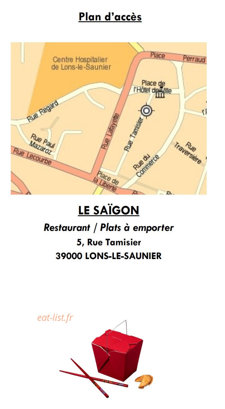 Le Saïgon — carte page 5