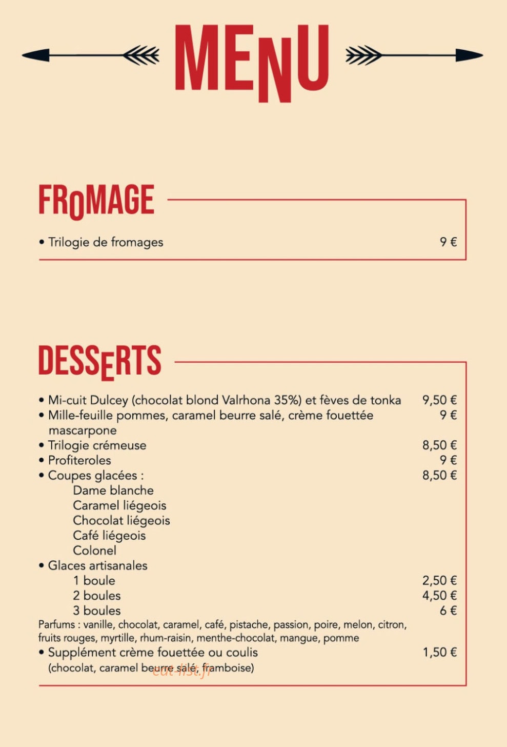 Les 2 Flèches — carte page 3