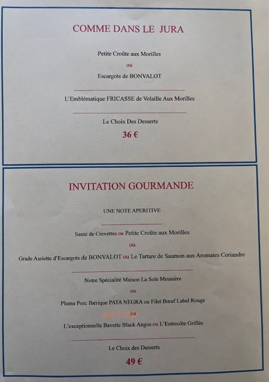 Restaurant Nord — carte page 3