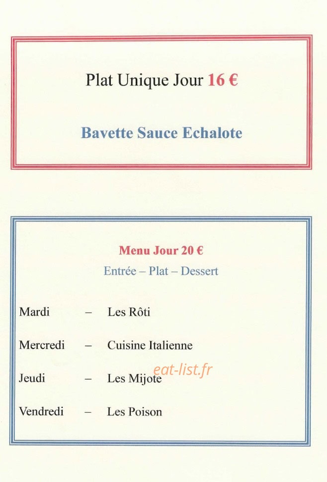 Restaurant Nord — carte page 4