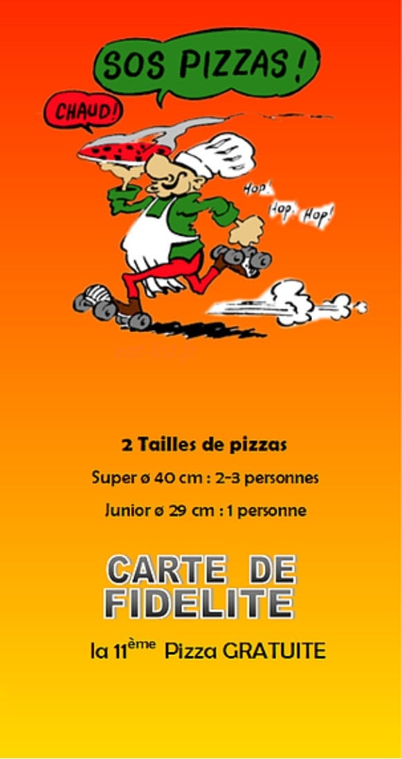 SoS Pizzas à Lons Le Saunier menu et photos