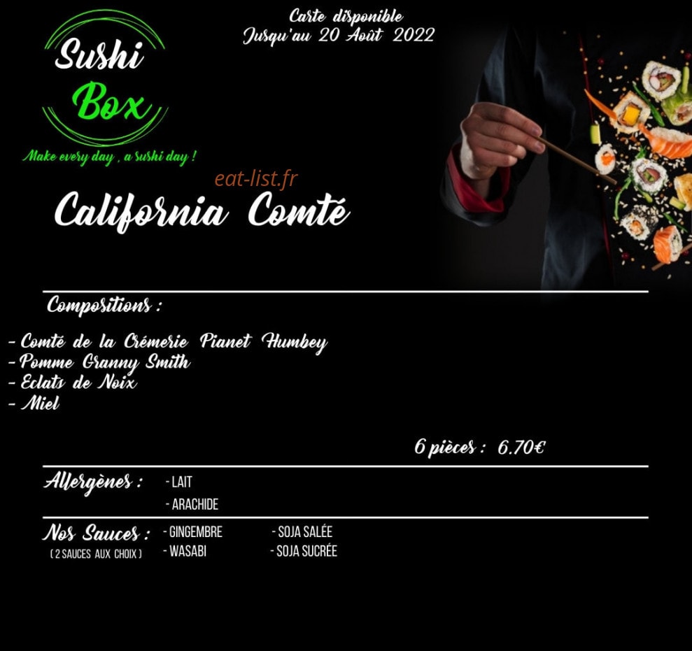 Sushi Box — carte page 11