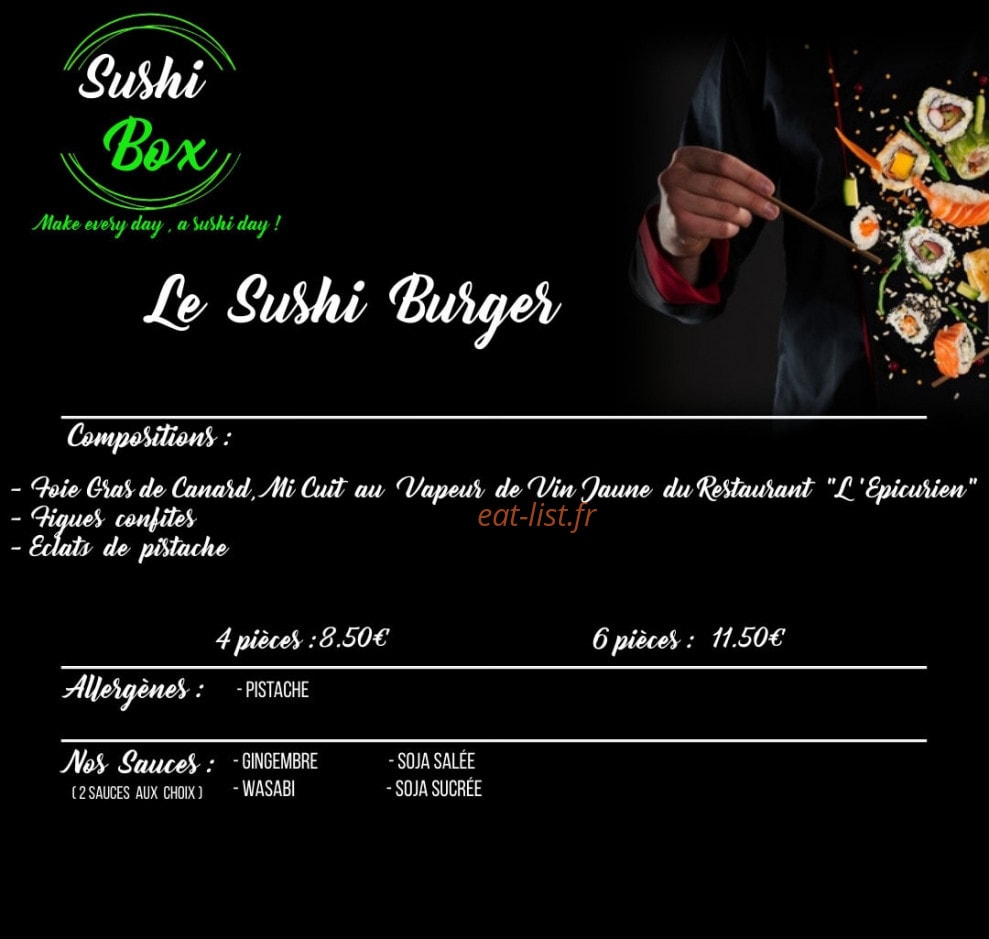 Sushi Box — carte page 16