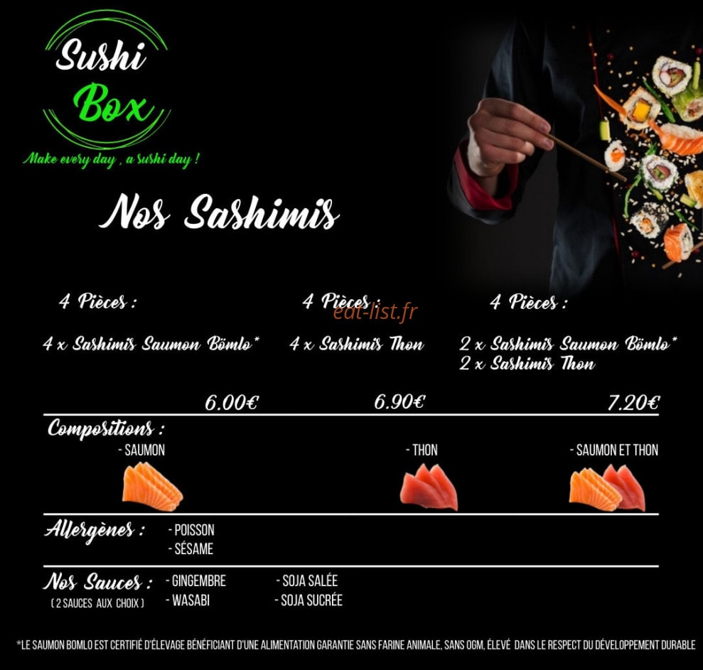 Sushi Box — carte page 17