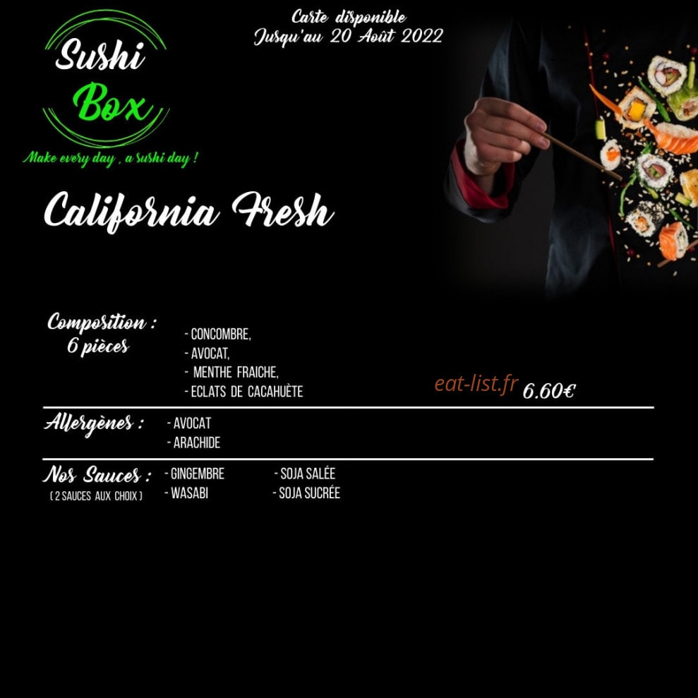 Sushi Box — carte page 13