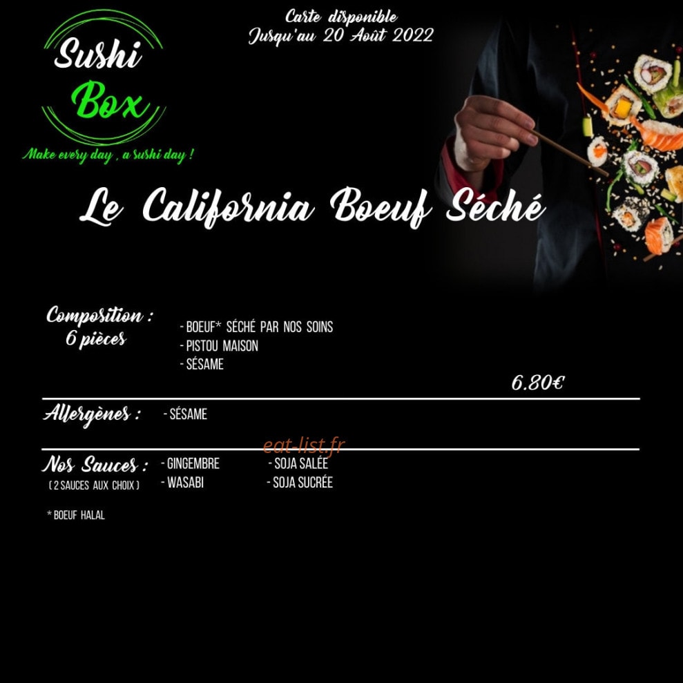 Sushi Box — carte page 12