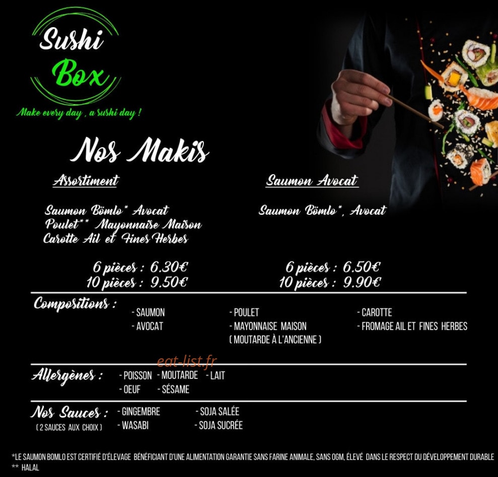 Sushi Box — carte page 9