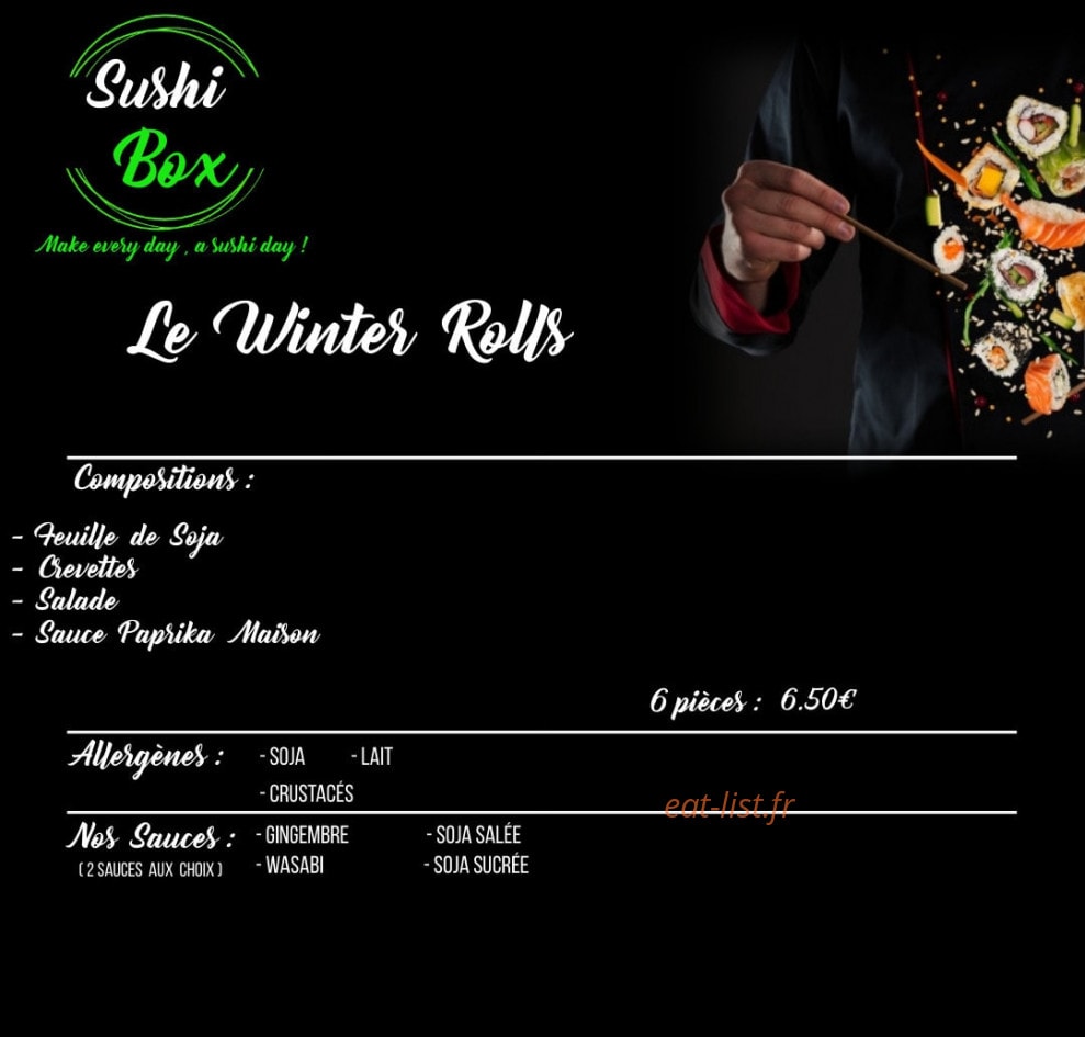 Sushi Box — carte page 10