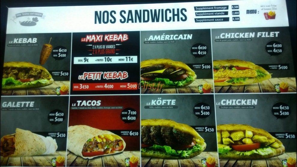 Antalya Kebab — carte page 3
