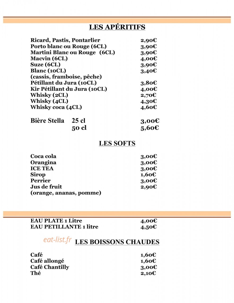 Cav'o Gourmand — carte page 7