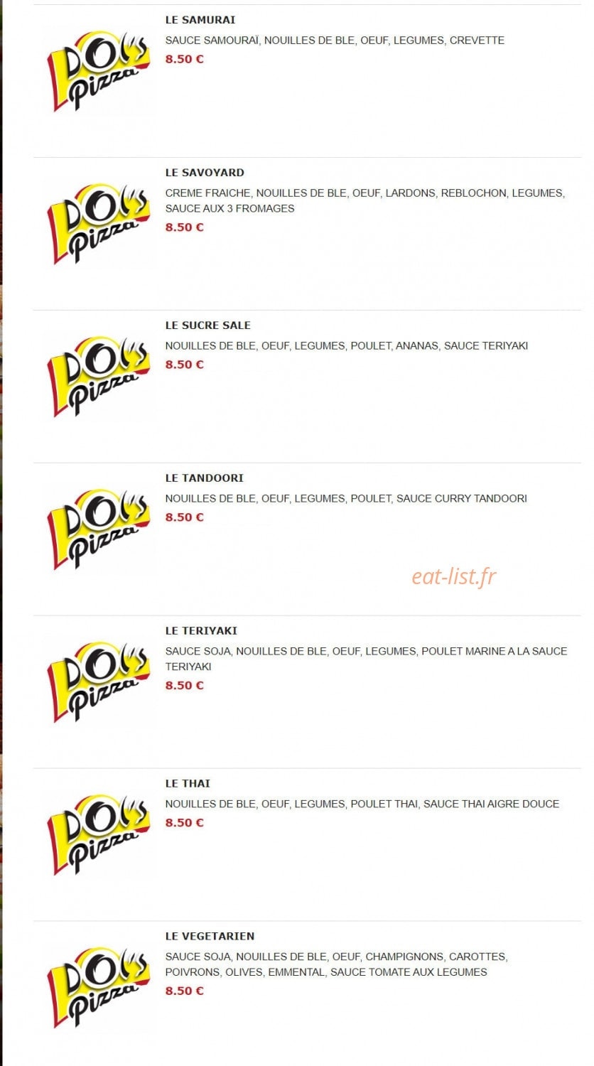 Dol's Pizza — carte page 10