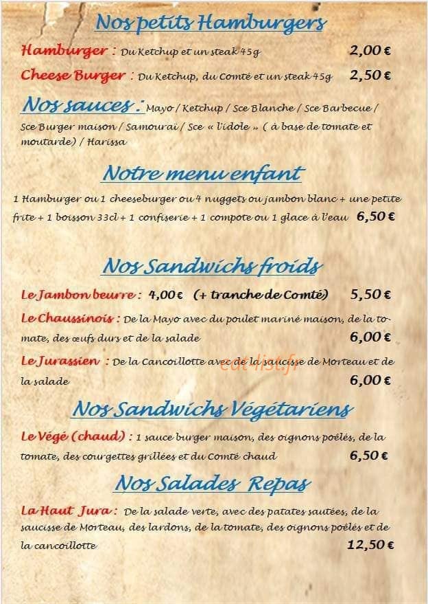 L'idole Déjeune — carte page 3