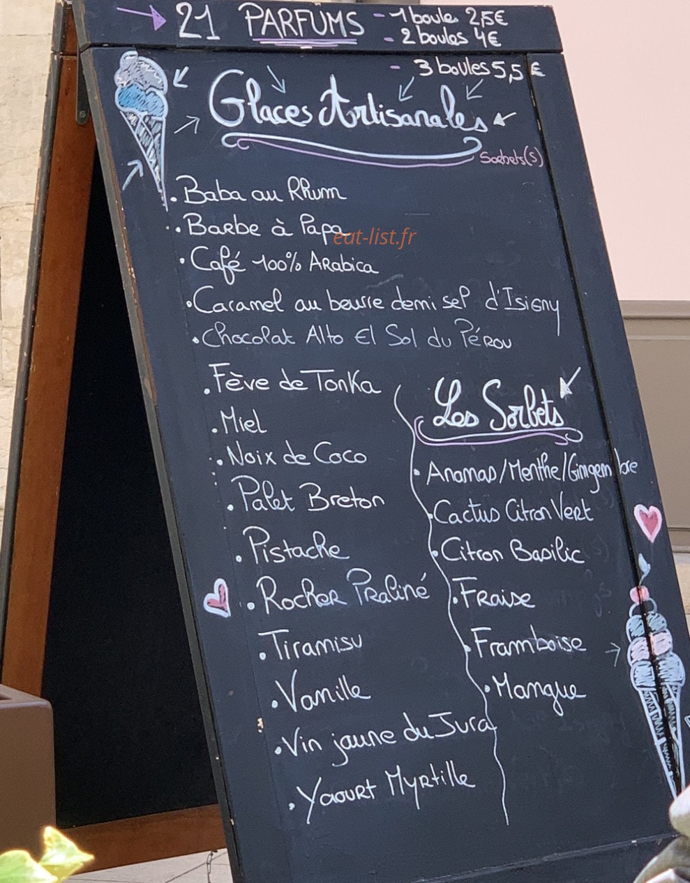 La crêperie des arènes — carte page 1