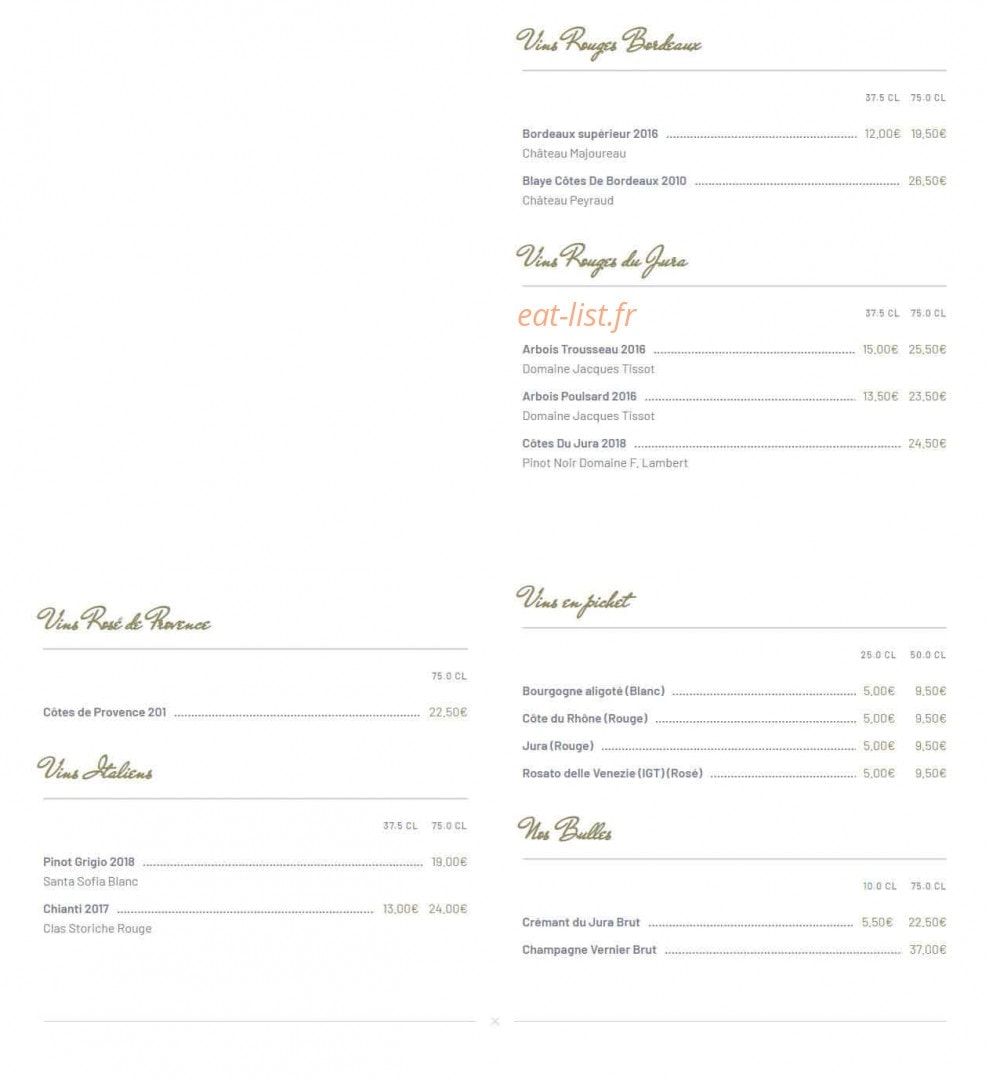 La Petite Venise — carte page 5