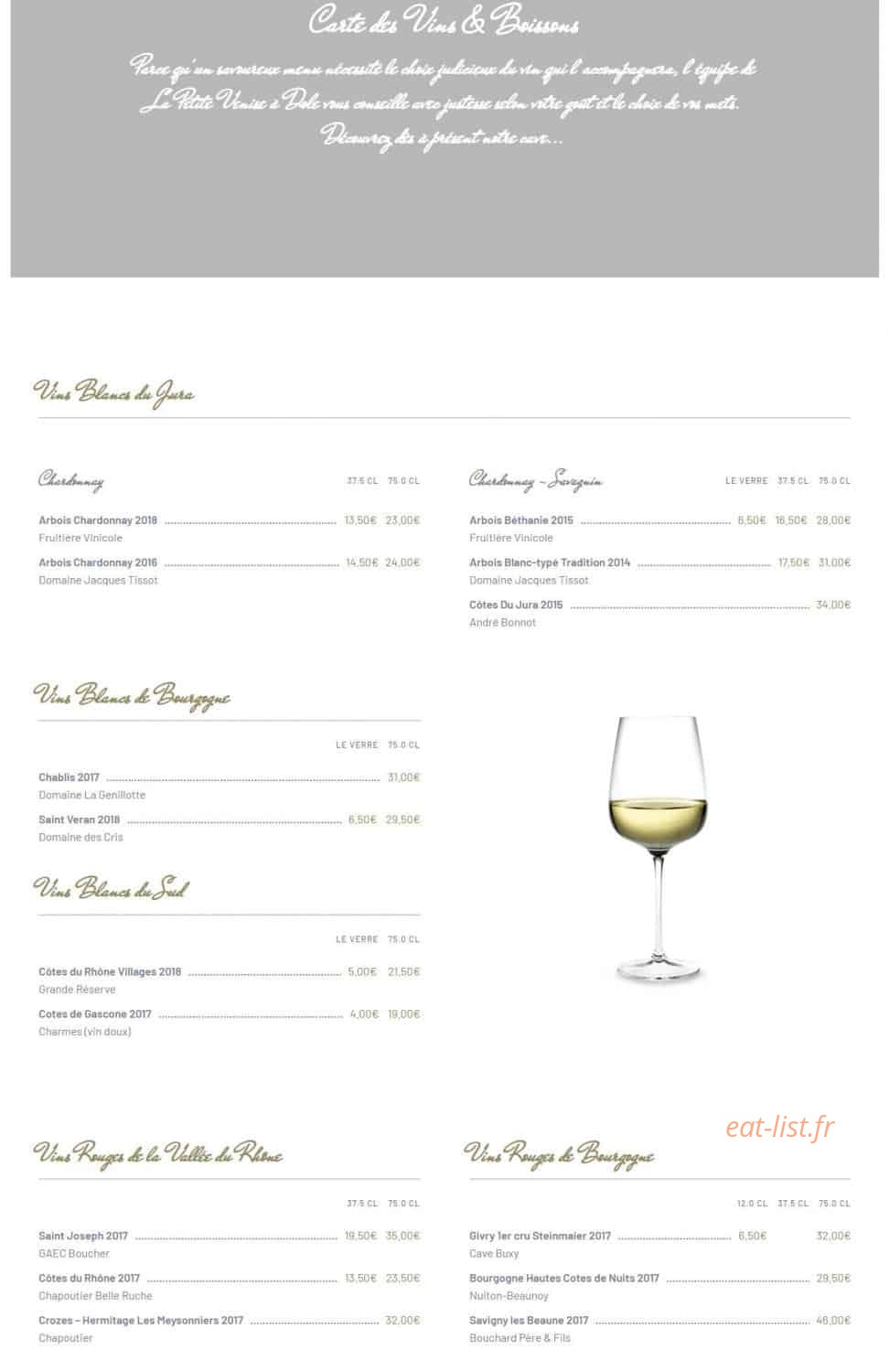 La Petite Venise — carte page 4