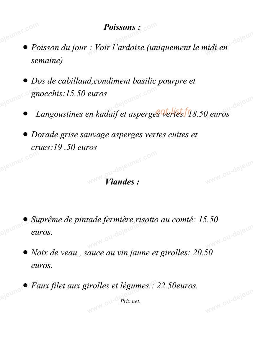 La Romanée — carte page 6
