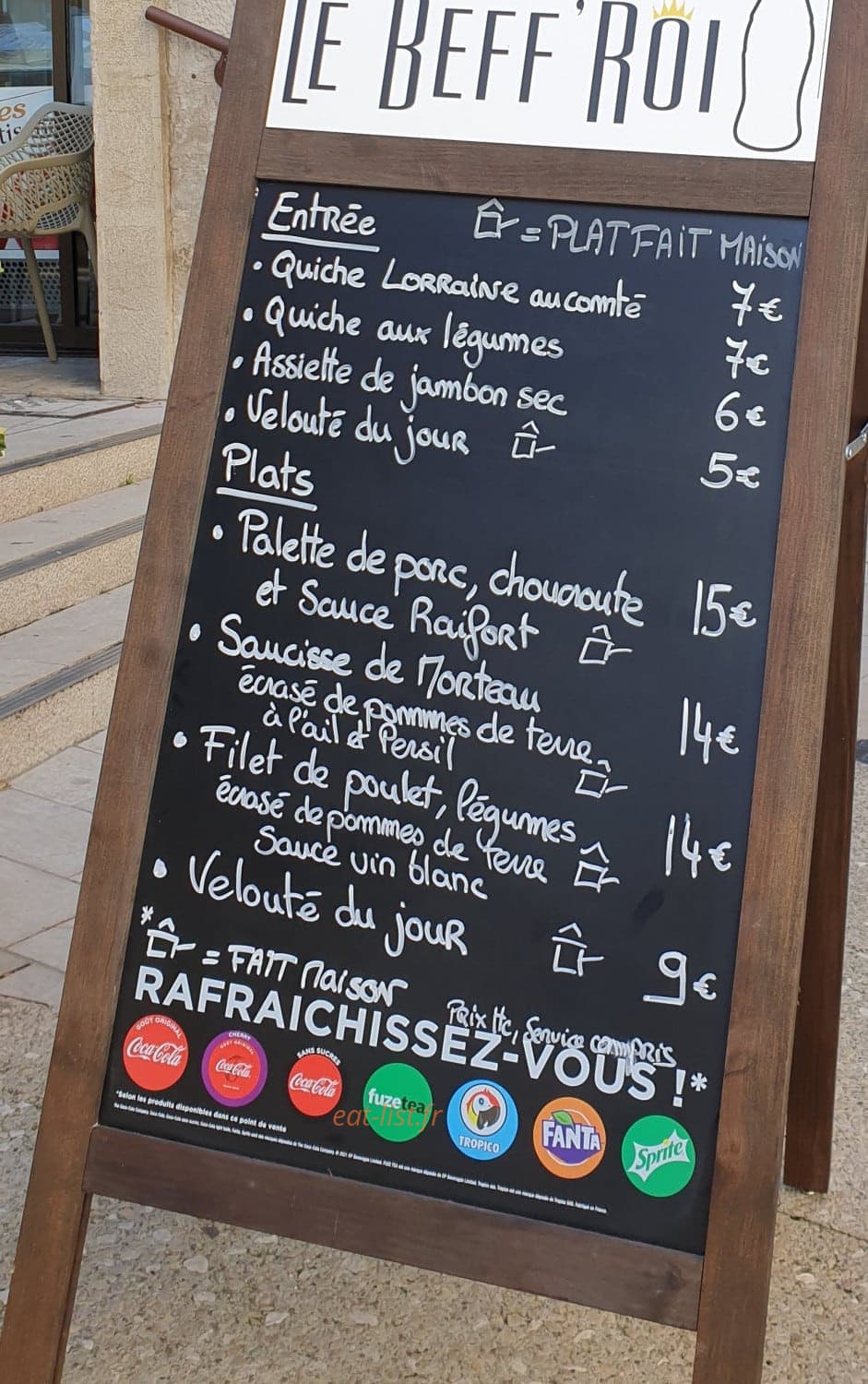 Le Beff'Roi — carte page 1