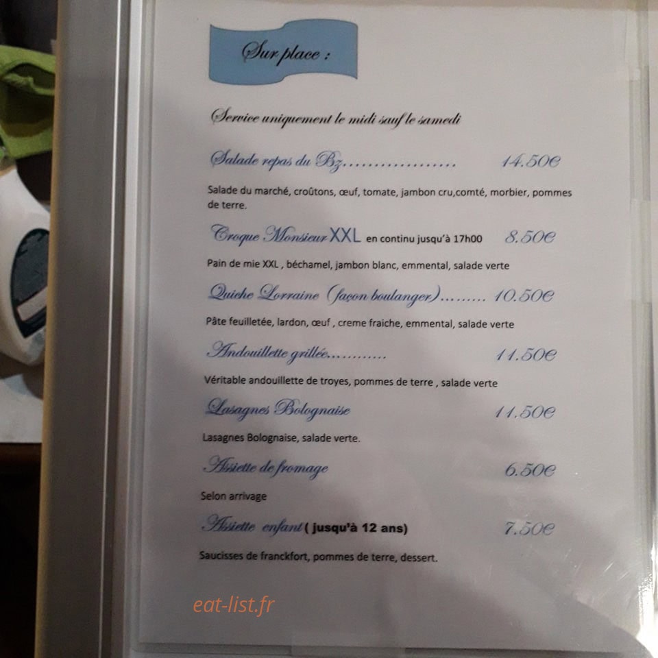 Le BZ — carte page 2