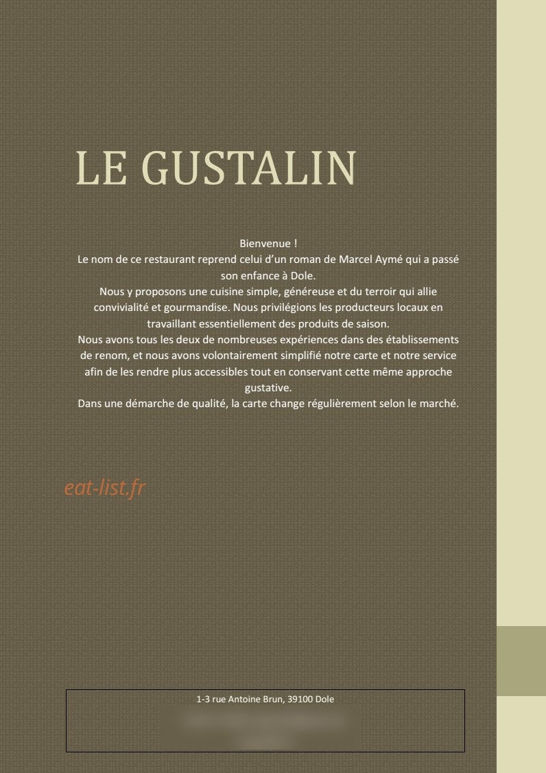 Le Gustalin — carte page 1