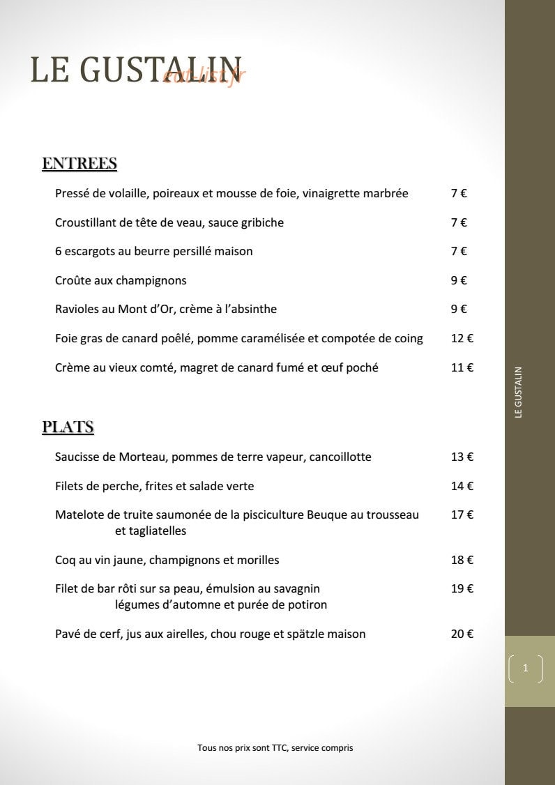 Le Gustalin — carte page 2