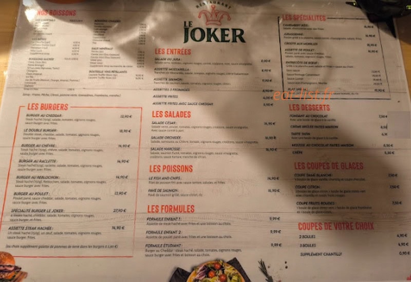 Le Joker — carte page 1