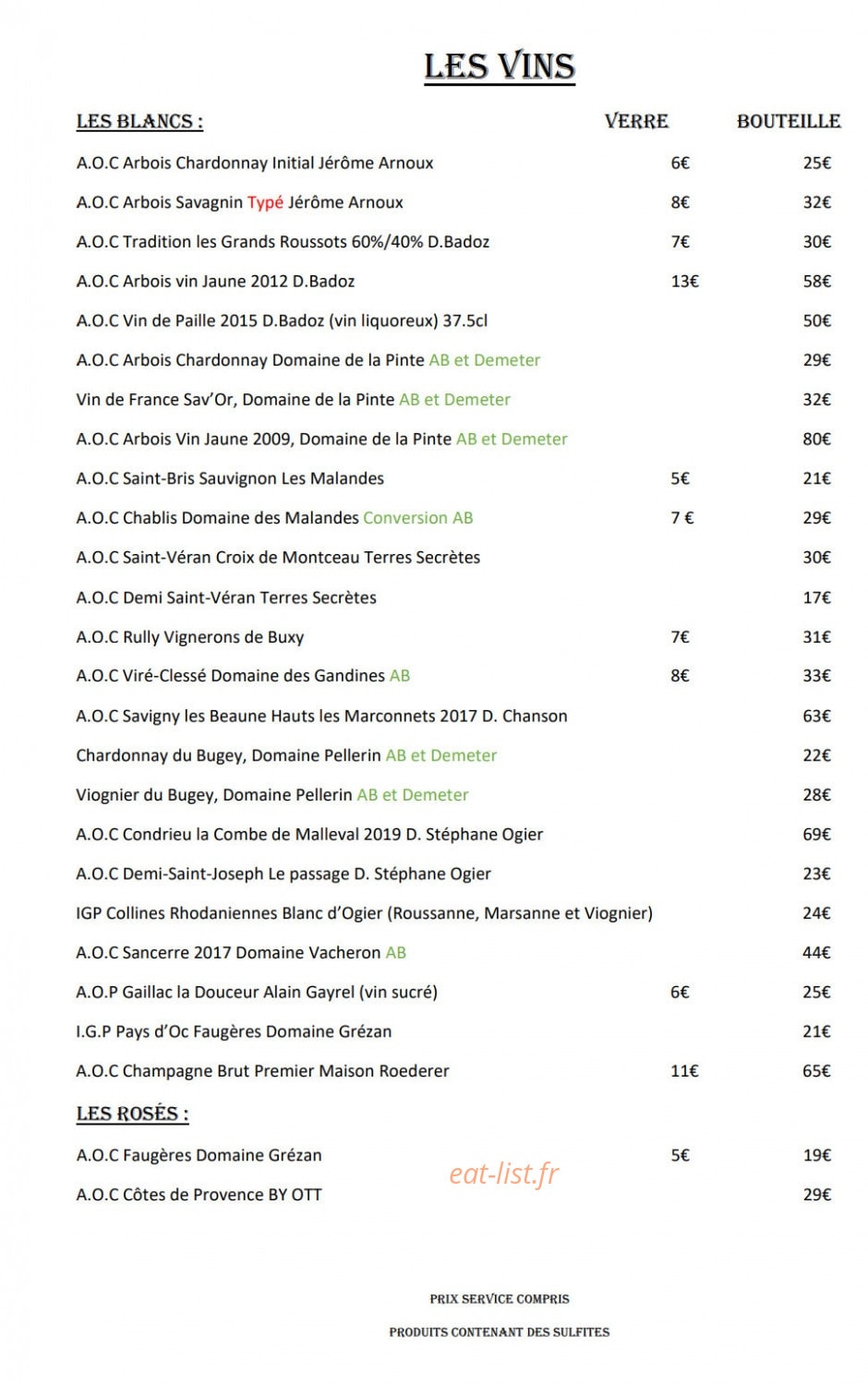 Le Local — carte page 4
